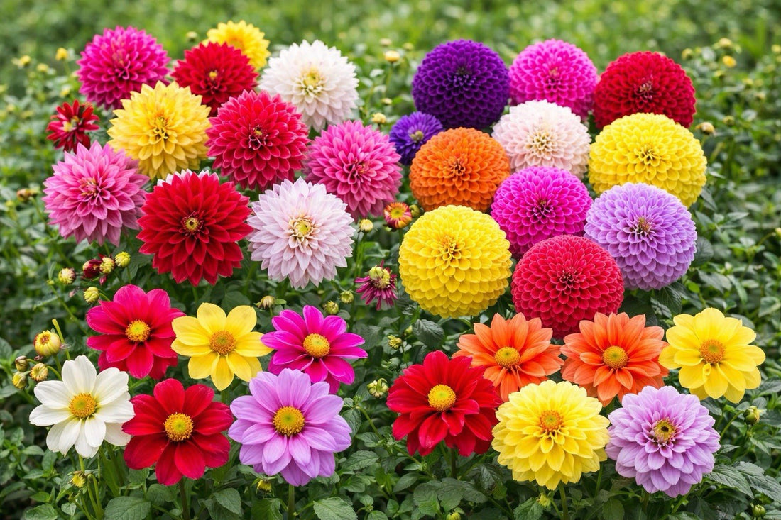 20 x Dahlia Bulb Collection – Mixed Varieties – Border, Pom Pom, Unwin & Mignon