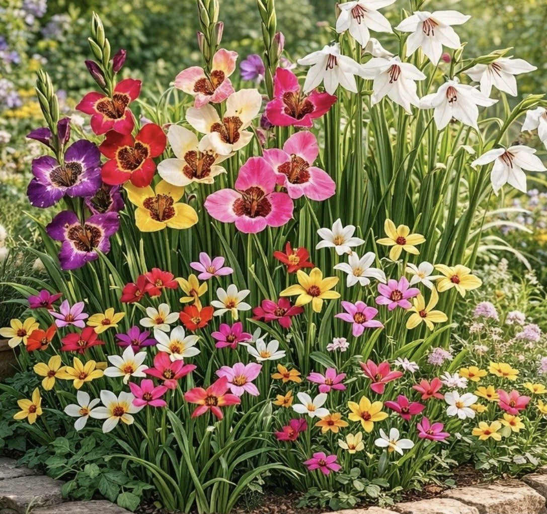 24 x Tigridia Mexican Shell Flower Bulbs - Summer Exotic Flowers